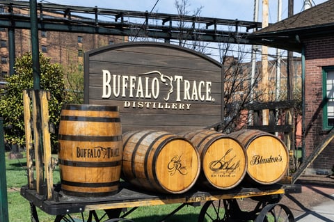 Historic distillery grounds in Frankfort Kentucky, home to a National Historic Landmark distillery